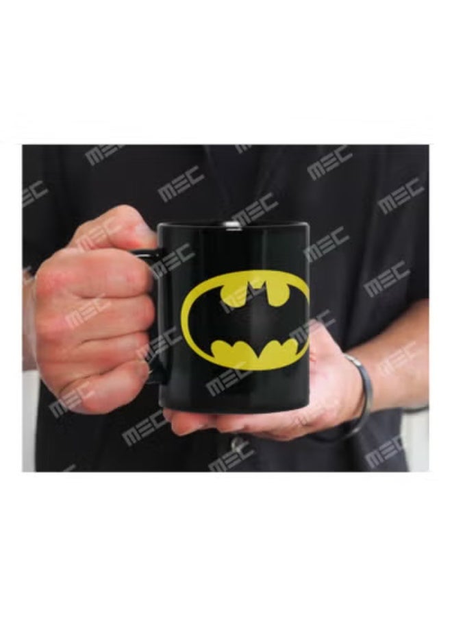 إم إي سي كوب قهوة مطبوع عليه غلاف كامل باتمان ، 11 أونصة ، أسود - Image 3